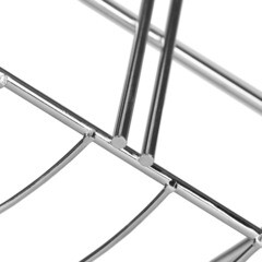 Полка для ванной ЧМЗ угловая 222х222х77 мм металл хром (501-004-06) - фото 3