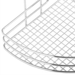 Полка для ванной ЧМЗ угловая двухъярусная 218х218х328 мм металл хром (501-005-09) - фото 4