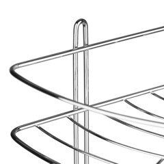 Полка для ванной ЧМЗ угловая трехъярусная 220х220х565 мм металл хром (501-006-35) - фото 3