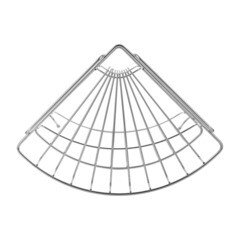 Полка для ванной ЧМЗ Гурт угловая трехъярусная 234х234х730 мм металл хром (514-006-01) - фото 5