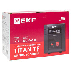 Стабилизатор напряжения EKF PROxima Titan -TF однофазный 220 В 0,5 кВт напольный - фото 2