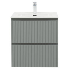 Тумба под раковину Акванет Джейн 60 см подвесная мисти грин (00335432) - фото 9