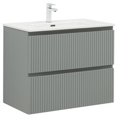 Тумба под раковину Акванет Джейн 80 см подвесная мисти грин (00335434) - фото 1