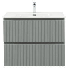 Тумба под раковину Акванет Джейн 80 см подвесная мисти грин (00335434) - фото 9
