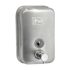 Диспенсер для мыла Puff 500 мл нержавеющая сталь хром (8605m) - фото 1