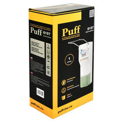 Диспенсер для мыла и антисептика Puff 1000 мл локтевой пластик белый (8197) - фото 4