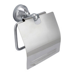 Держатель для туалетной бумаги Solinne с крышкой металл хром (3086) - фото 1
