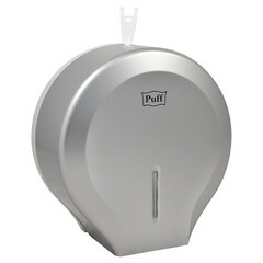 Диспенсер Puff 7130S для туалетной бумаги пластик хром - фото 1