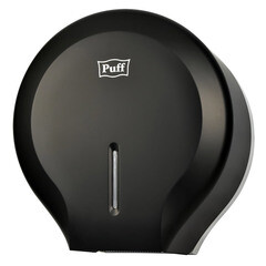Диспенсер Puff 7130Bl для туалетной бумаги пластик черный - фото 1