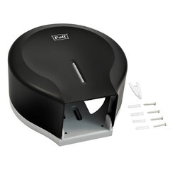 Диспенсер Puff 7130Bl для туалетной бумаги пластик черный - фото 5