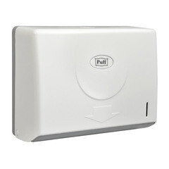 Диспенсер Puff для бумажных полотенец пластик белый (5110) - фото 1