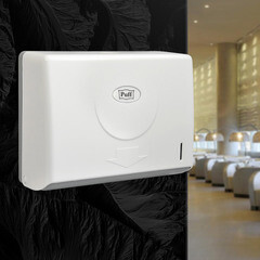 Диспенсер Puff для бумажных полотенец пластик белый (5110) - фото 3