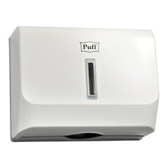 Диспенсер Puff для бумажных полотенец пластик белый (5130) - фото 1
