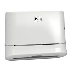 Диспенсер Puff для бумажных полотенец пластик белый (5135) - фото 1