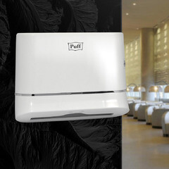 Диспенсер Puff для бумажных полотенец пластик белый (5135) - фото 3