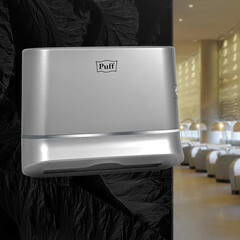 Диспенсер Puff для бумажных полотенец пластик хром (5135S) - фото 3