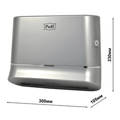 Диспенсер Puff для бумажных полотенец пластик хром (5135S) - фото 2