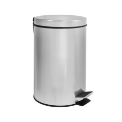 Изображение товара Ведро для мусора Solinne с крышкой 12 л нержавеющая сталь хром с педалью