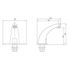 Смеситель для раковины Juguni сенсорный хром (0402.480) - фото 2