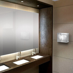 Сушилка для рук Puff антивандальная 1500 Вт серая (8828) - фото 3