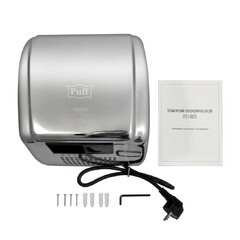 Сушилка для рук Puff антивандальная 2100 Вт хром (8851S) - фото 5