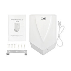 Сушилка для рук Puff высокоскоростная 1200 Вт белая (8802) - фото 5