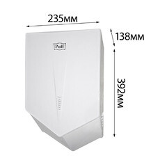 Сушилка для рук Puff высокоскоростная 1200 Вт белая (8802) - фото 2