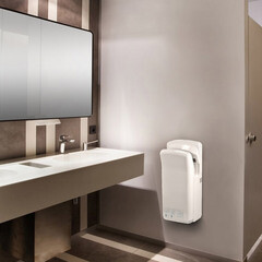 Сушилка для рук Puff погружная высокоскоростная 2000 Вт белая (8878B) - фото 3