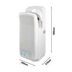 Сушилка для рук Puff погружная высокоскоростная 2000 Вт белая (8878B) - фото 2