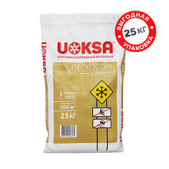 Реагент противогололедный Uoksa -10 °С 25 кг пескосоль - фото 1