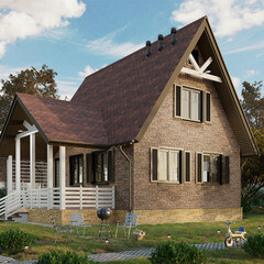 Панель фасадная Docke Stein 1098х400 мм темный орех - фото 4