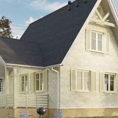 Панель фасадная Docke Burg New 946х445 мм пшеничная - фото 3