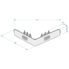 Угол стартовый Docke Burg Klinker - фото 2