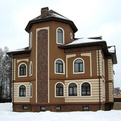 Искусственный камень White Hills Фьорд Лэнд темно-коричневый (24 шт.=0,8 кв.м) - фото 6