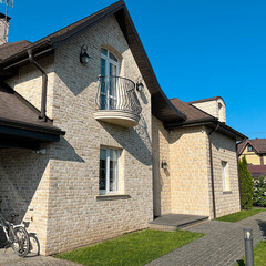 Искусственный камень White Hills Лондон Брик молочный (60 шт.=1,16 кв.м) - фото 4