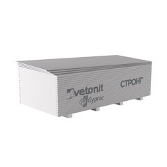 Гипсокартон Vetonit (Gyproc) Стронг 2500х1200х15 мм высокопрочный