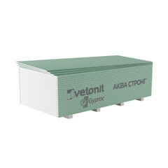 Изображение товара Гипсокартон Vetonit (Gyproc) Аква Стронг 2500х1200х15 мм высокопрочный влагостойкий