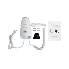 Фен для волос настенный Puff 1800 1800 Вт белый - фото 5