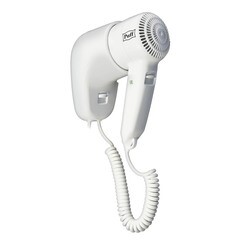 Фен для волос настенный Puff 1000 1000 Вт белый
