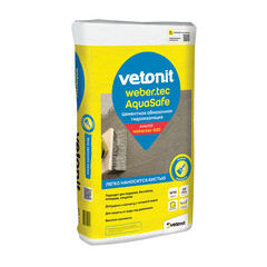 Изображение товара Гидроизоляция цементная Vetonit Weber.tec/ Vetonit tec AquaSafe 20 кг