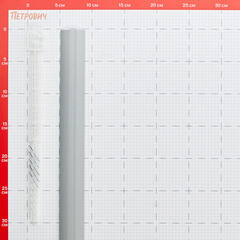 Порог алюминиевый разноуровневый кант 40х900 мм серебро перепад до 8 мм - фото 2