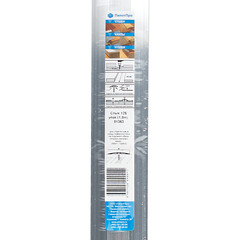 Порог алюминиевый одноуровневый стык 40х1800 мм без покрытия - фото 3