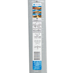 Порог алюминиевый одноуровневый стык 40х1800 мм серебро - фото 3