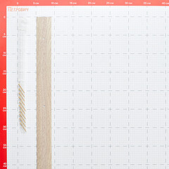 Порог алюминиевый одноуровневый стык 40х1800 мм дуб беленый - фото 2