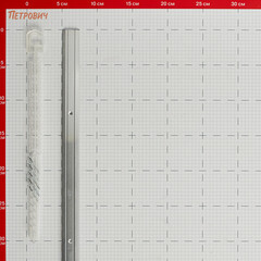 Порог алюминиевый одноуровневый стык 25х900 мм без покрытия - фото 2
