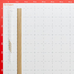 Порог алюминиевый одноуровневый стык 25х900 мм дуб - фото 2