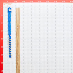 Порог алюминиевый одноуровневый стык 25х1800 мм дуб - фото 2