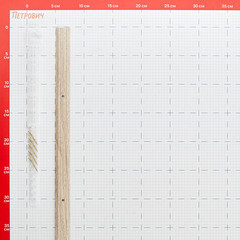 Порог алюминиевый одноуровневый стык 25х900 мм дуб беленый - фото 2