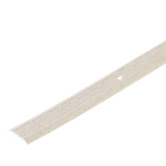 Изображение товара Порог алюминиевый одноуровневый стык 25х1800 мм дуб беленый