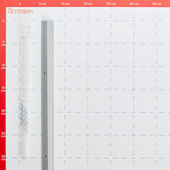 Порог алюминиевый угловой наружный 19х19х900 мм серебро - фото 2